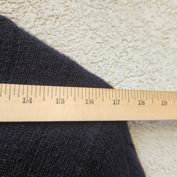 HALOGEN Womens Sweater Small Black Wool Alpaca Cable Knit Whimsigoth Witchy NEW - Picture 8 of 10